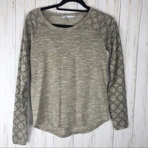 Prana long sleeve tan top